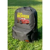 Mcqueen Cars Baskılı Siyah Sırt Çantası Sevgili Unisex 