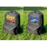 Mcqueen & Sallly 2 Adet Cars Baskılı Siyah Sırt Çantası Sevgili Çift Unisex 